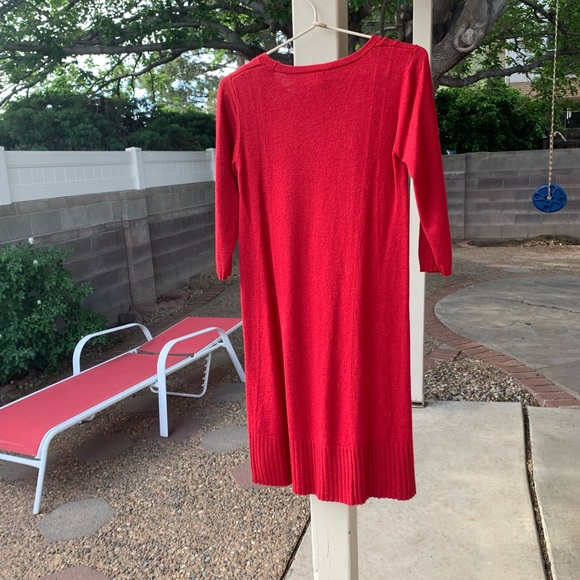 J. Jill red dress 30% wool size S - Picture 2 of 14